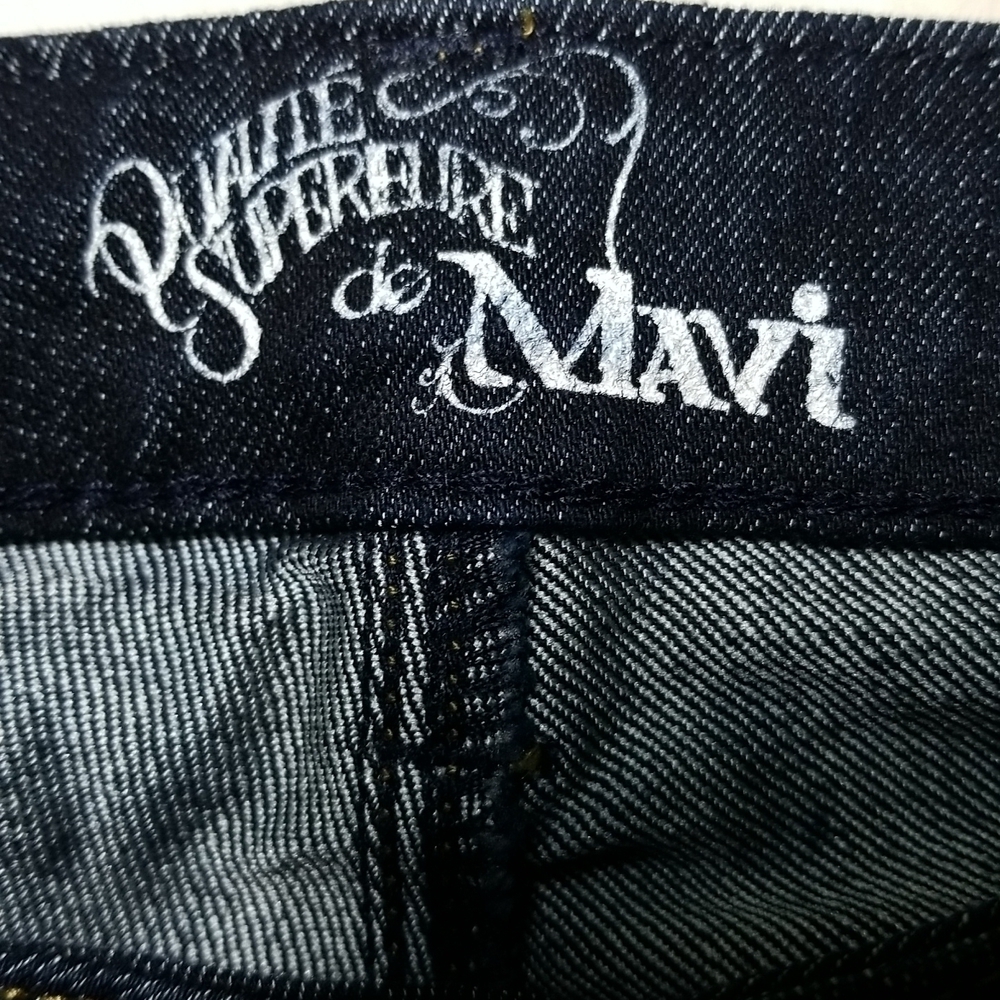 Qualue Supereure de Mavi Women's Jeans Sz 31 Olivia Style Straight Leg Dark Wash - Picture 5 of 7